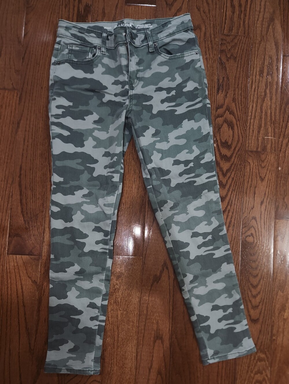 Cat & Jack Size 14 Camo Skinny Jeans - Green Gray Camouflage